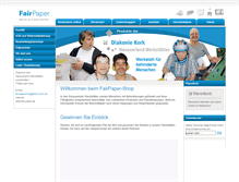 Tablet Screenshot of fair-paper.de